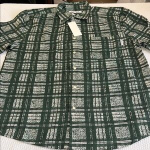 FUCKING AWESOME Green Plaid Men's Shirt